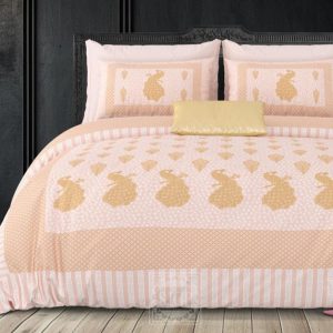 Gold Print Cotton Bedsheet- 100*108