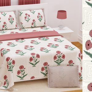 Pure cotton printed King size Bedsheet 108 *108
