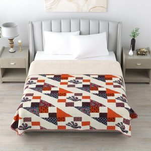 Pure Cotton Reversible Screen Printed Dohars 90*108
