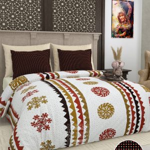 Pure cotton printed King size Bedsheet 108 *108