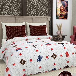 Pure cotton printed King size Bedsheet 108 *108
