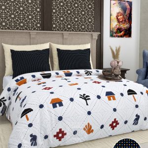 Pure cotton printed King size Bedsheet 108 *108