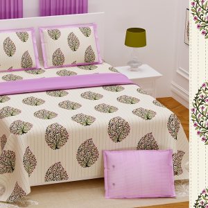 Pure cotton printed King size Bedsheet 108 *108