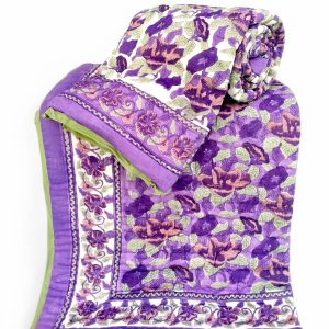 Pure Mulmul Cotton Reversible Hand Block Comforter/Rajai
