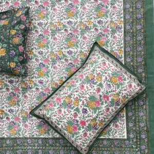 Hand Block Premium Percale Cotton Bedsheets 108*108