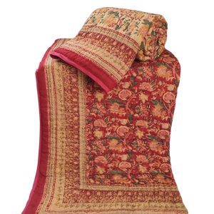 Pure Mulmul Cotton Reversible Hand Block Comforter/Rajai